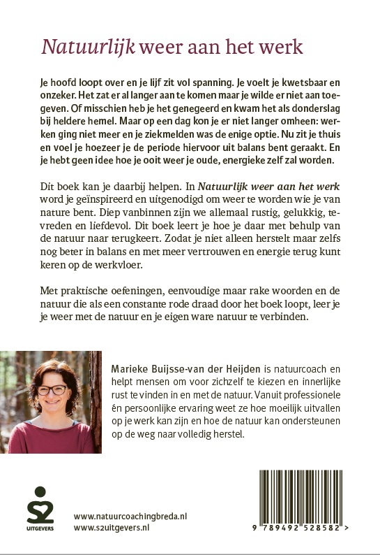 Achterkant van Natuurlijk weer aan het werk