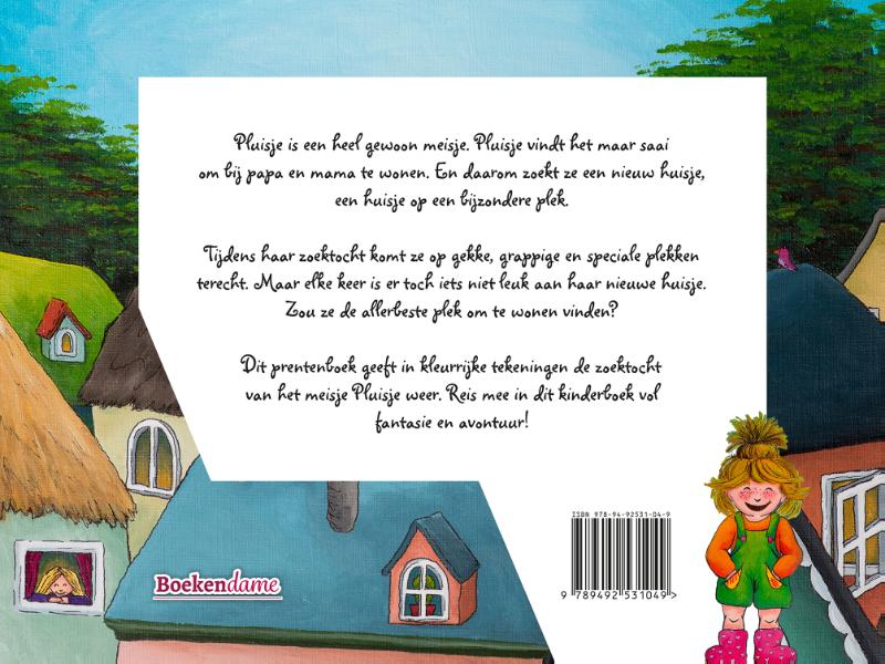 Achterkant van Pluisje zoekt een bijzonder huisje