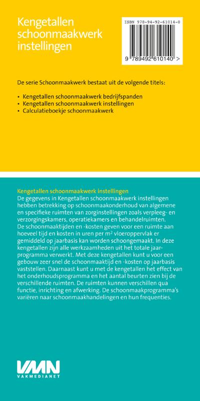 Achterkant van Kengetallen schoonmaakwerk Instellingen 2019
