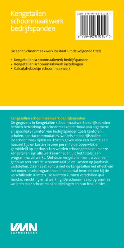 Achterkant van Kengetallen schoonmaakwerk Bedrijfspanden 2019