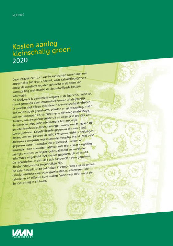 Achterkant van Kosten aanleg kleinschalig groen 2020