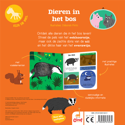 Achterkant van Dieren in het bos