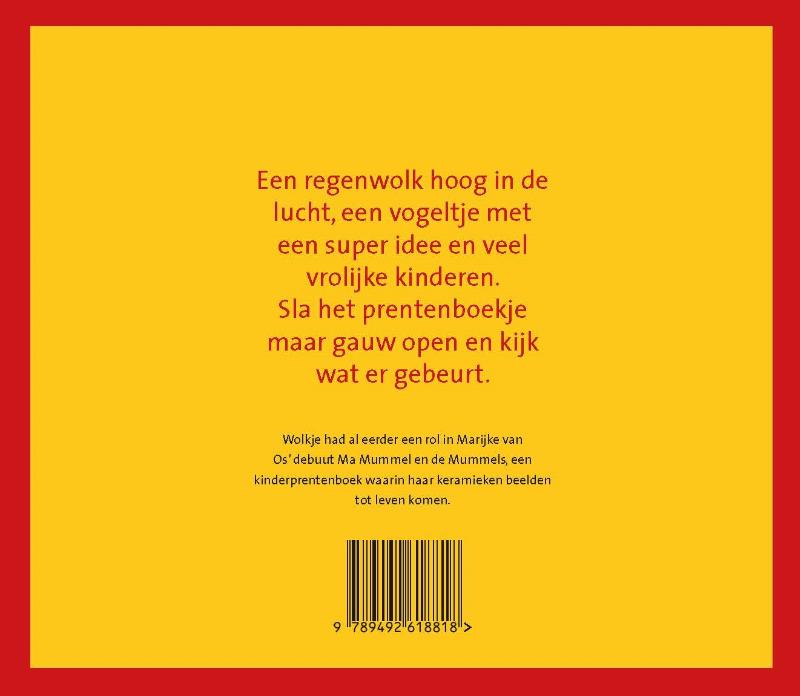 Achterkant van Wolkje is in een goede bui