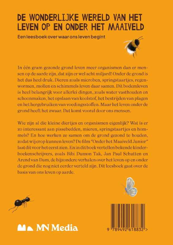 Achterkant van Avonturen onder het maaiveld