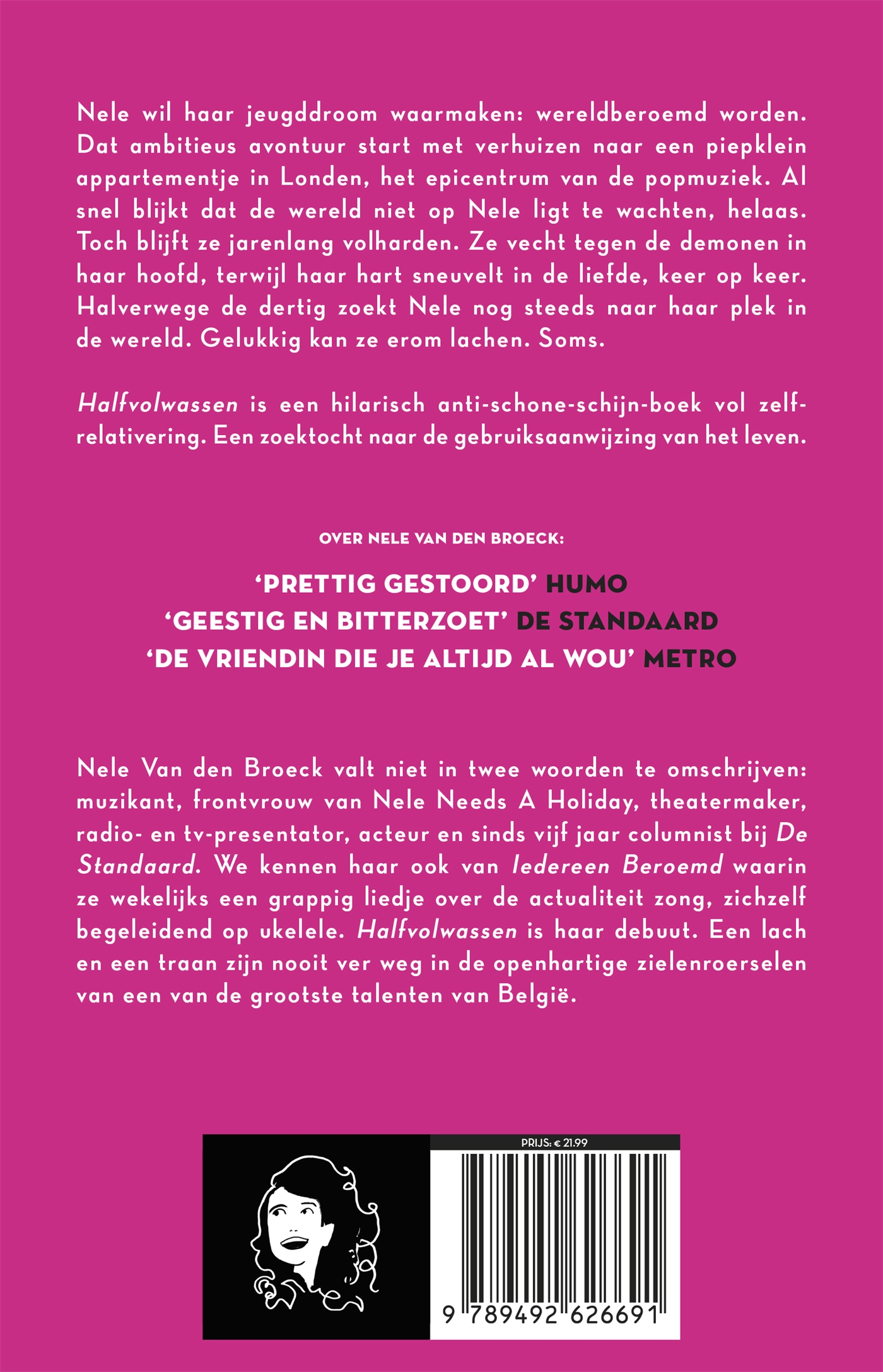 Achterkant van Halfvolwassen