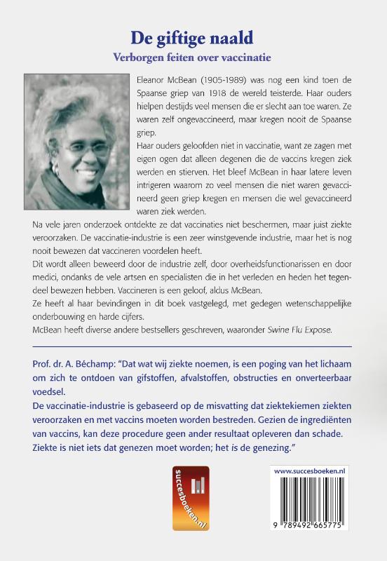 Achterkant van De giftige naald