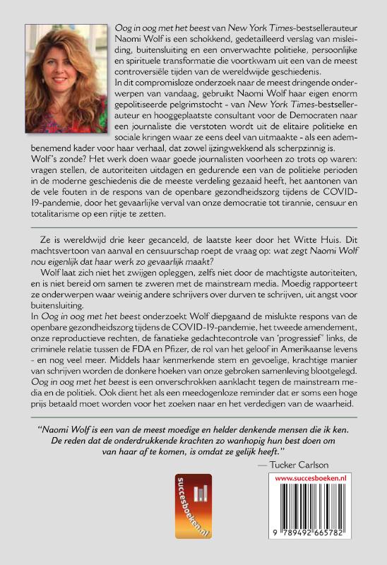 Achterkant van Oog in oog met het beest