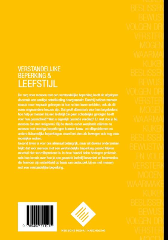Achterkant van Verstandelijke beperking & Leefstijl