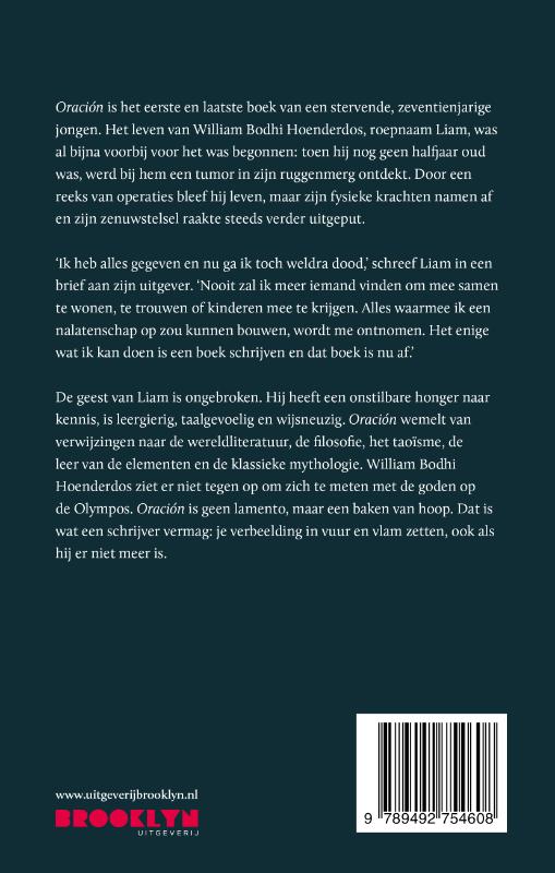 Achterkant van Oración