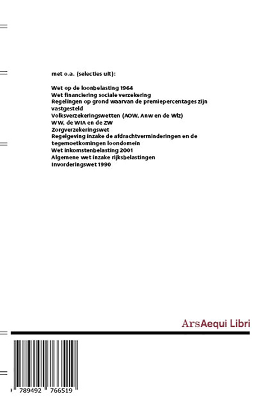 Achterkant van Pensioenrecht 2019