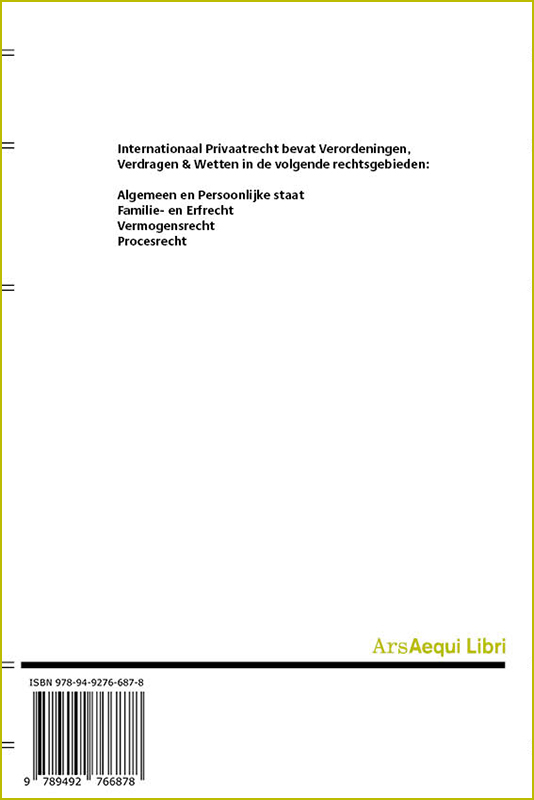 Achterkant van Internationaal Privaatrecht 2020/2022