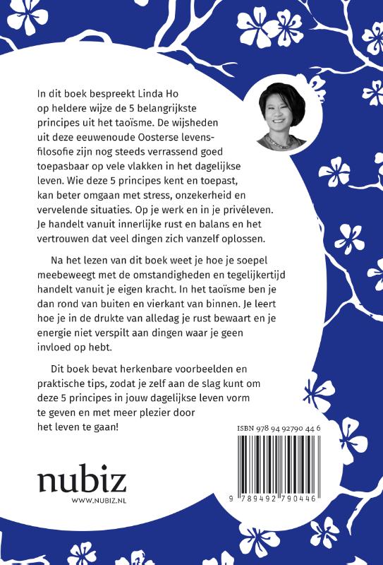 Achterkant van De 5 principes van TAO voor het dagelijkse leven