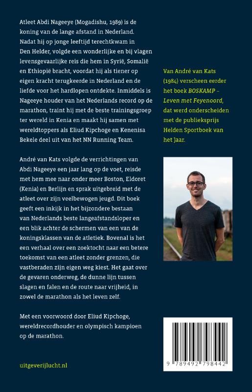 Achterkant van Abdi Nageeye Atleet zonder grenzen