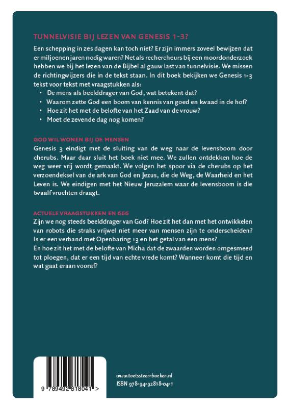 Achterkant van De weg naar de levensboom