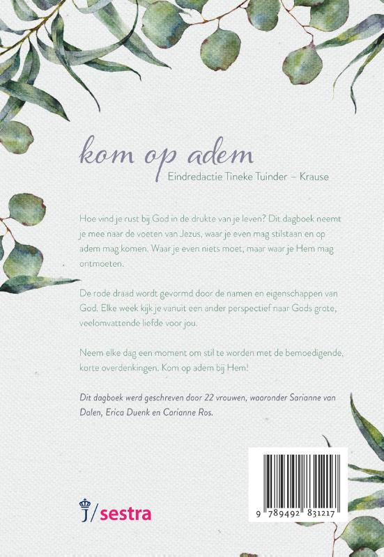 Achterkant van Kom op adem