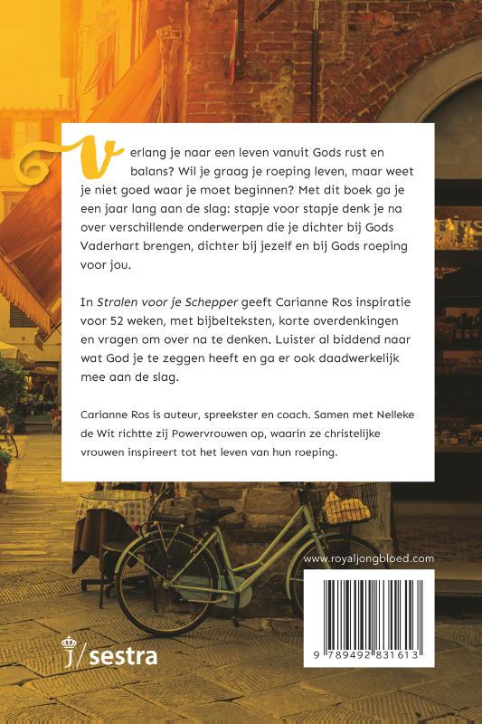 Achterkant van Stralen voor je Schepper