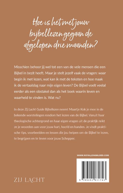 Achterkant van Zij Lacht Guide bijbellezen