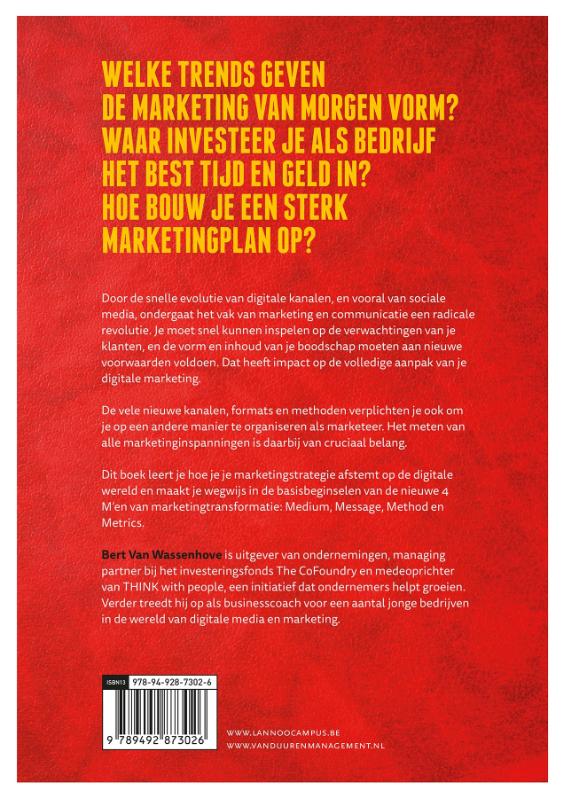 Achterkant van De marketingbijbel voor een digitale wereld