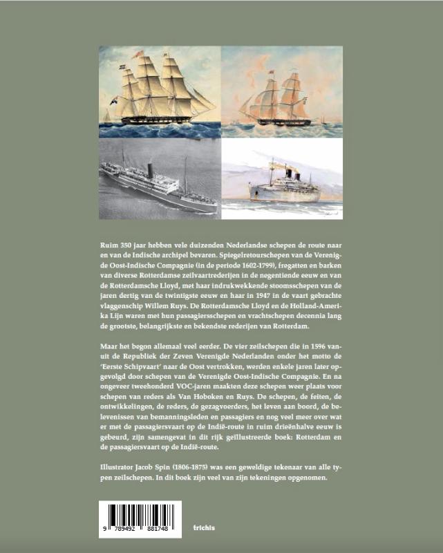 Achterkant van Rotterdam en de passagiersvaart op de Indië-route