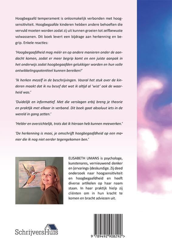 Achterkant van Hoogbegaafd Temperament