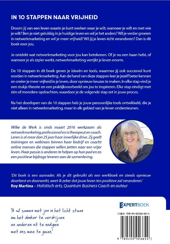 Achterkant van In 10 stappen naar je vrijheid