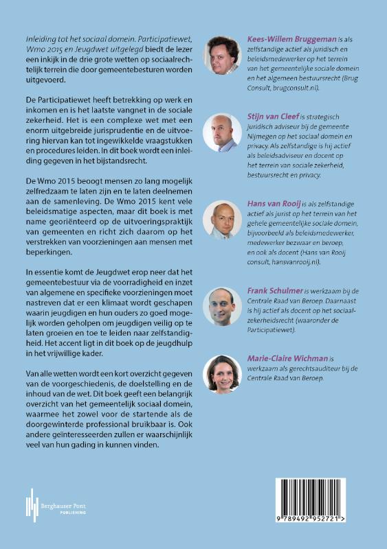 Achterkant van Inleiding tot het sociaal domein