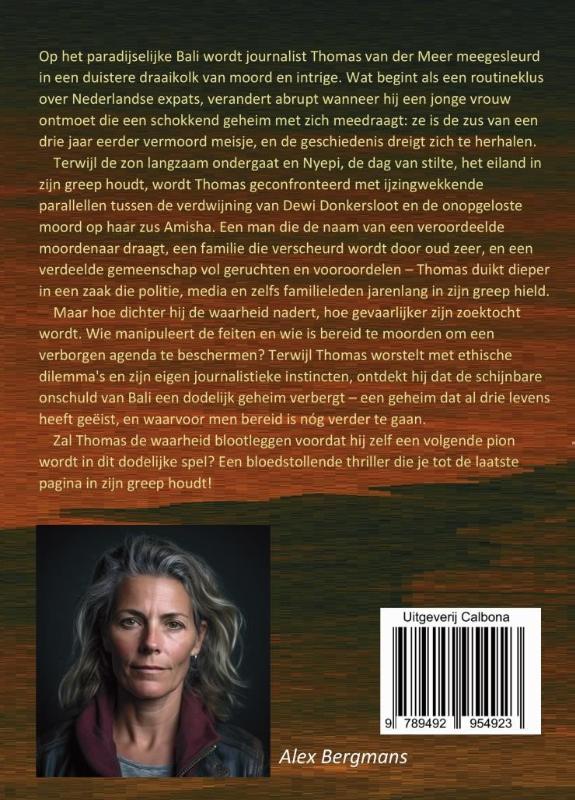 Achterkant van Zwijg als je haar ziet