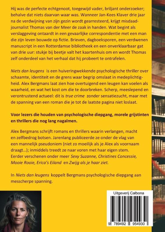 Achterkant van Niets dan leugens