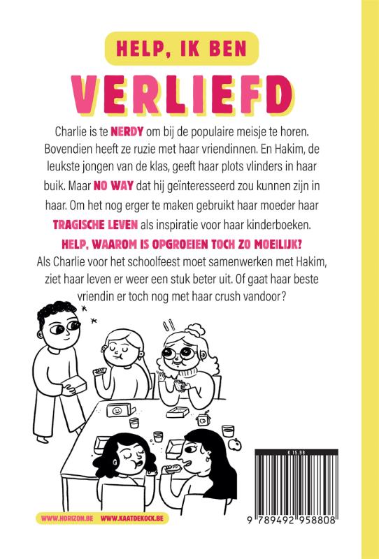 Achterkant van Help, ik ben verliefd!
