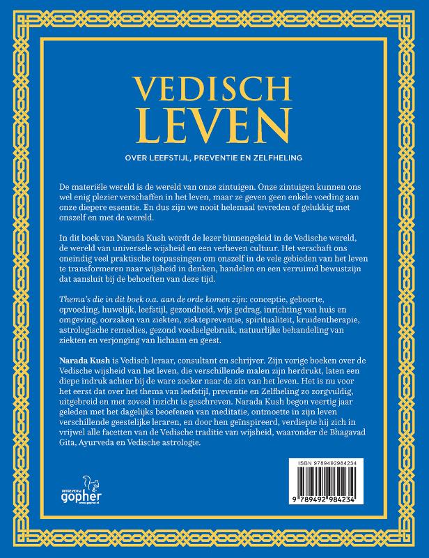 Achterkant van Vedisch leven