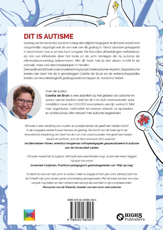 Achterkant van Dit is autisme