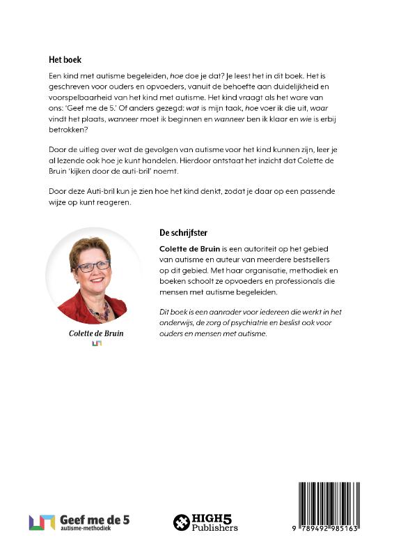 Achterkant van Geef me de 5