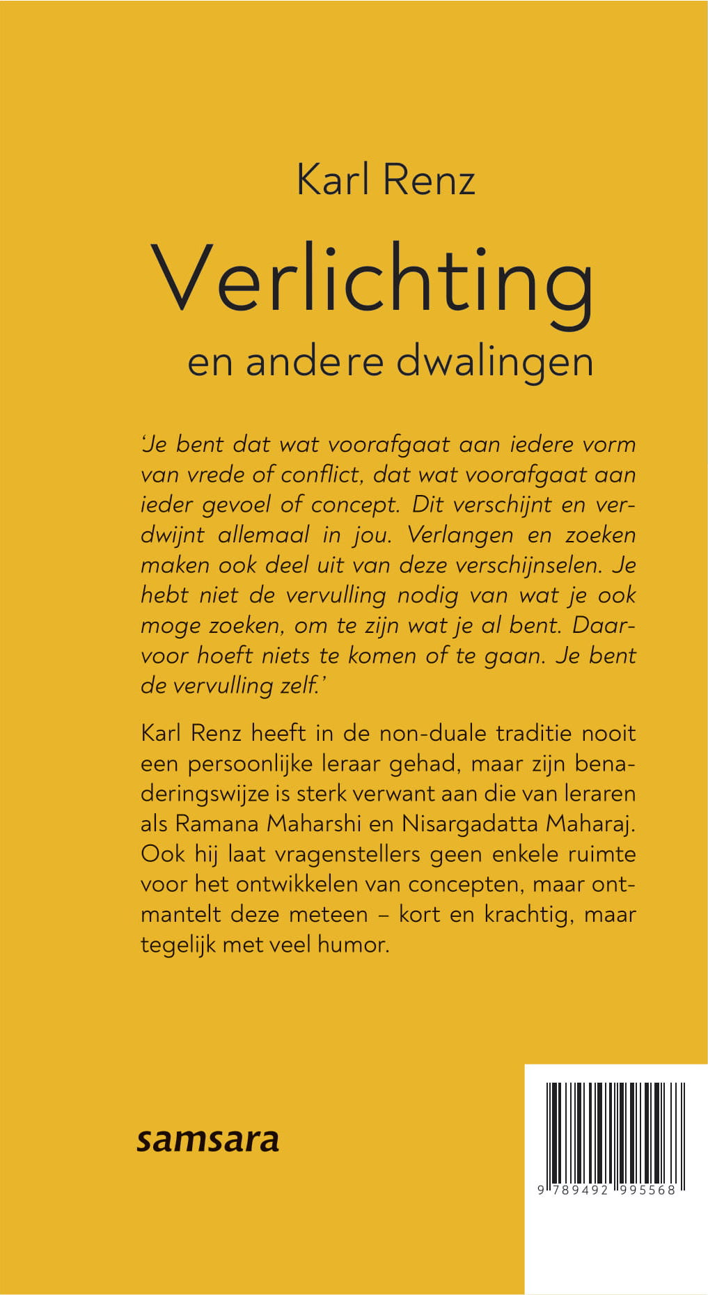 Achterkant van Verlichting en andere dwalingen