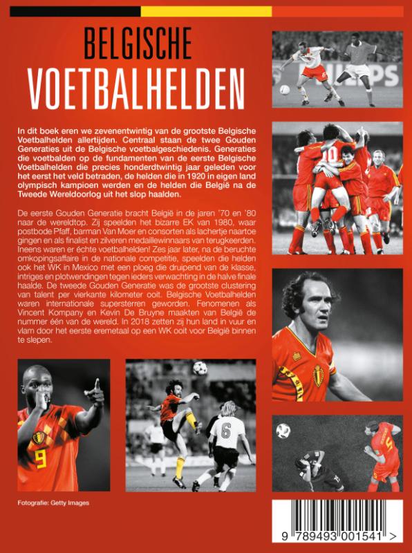 Achterkant van Belgische Voetbalhelden