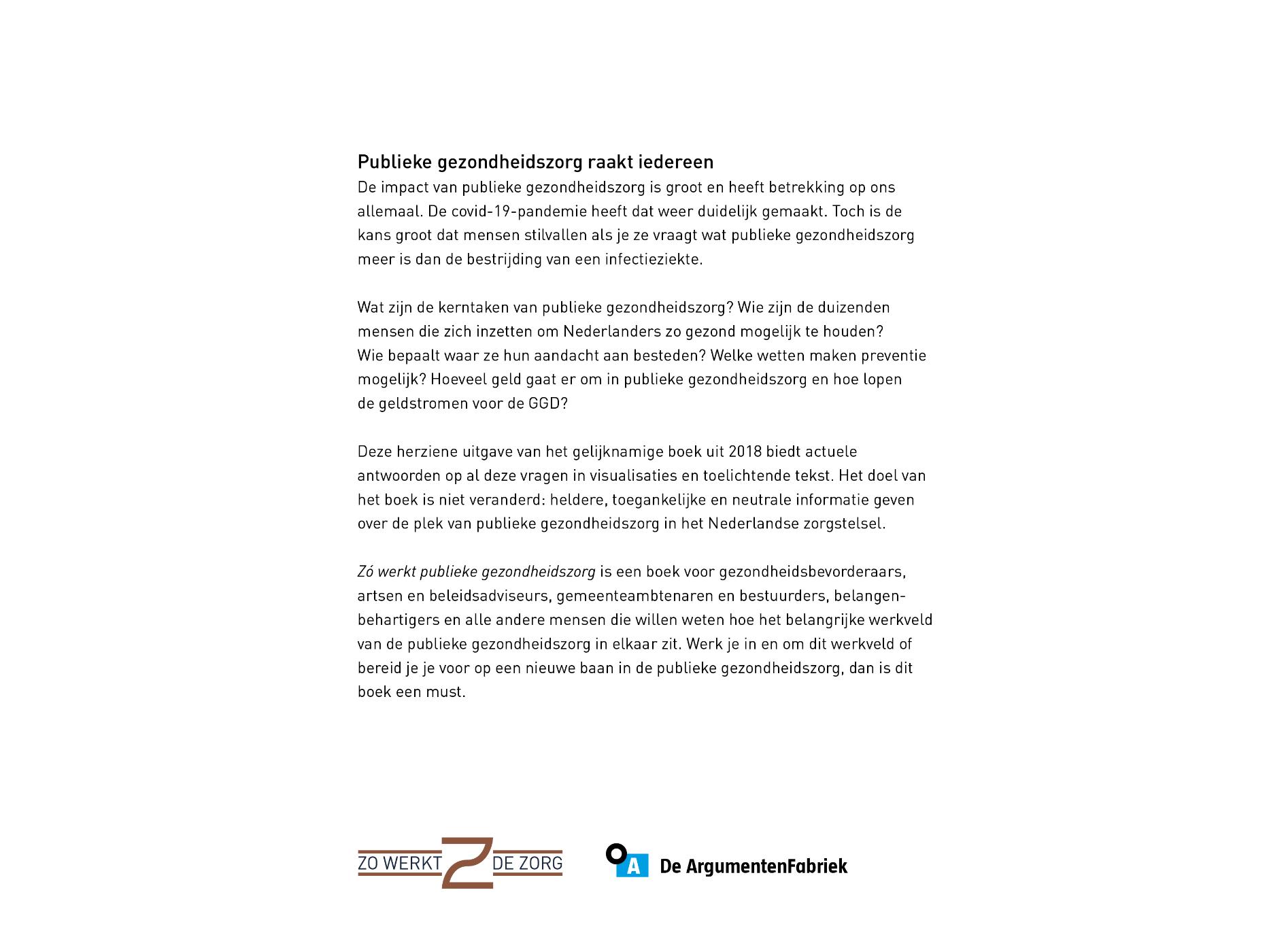 Achterkant van Zo werkt publieke gezondheidszorg