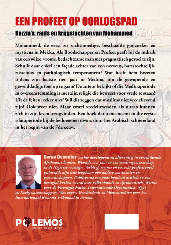 Achterkant van Een profeet op oorlogspad