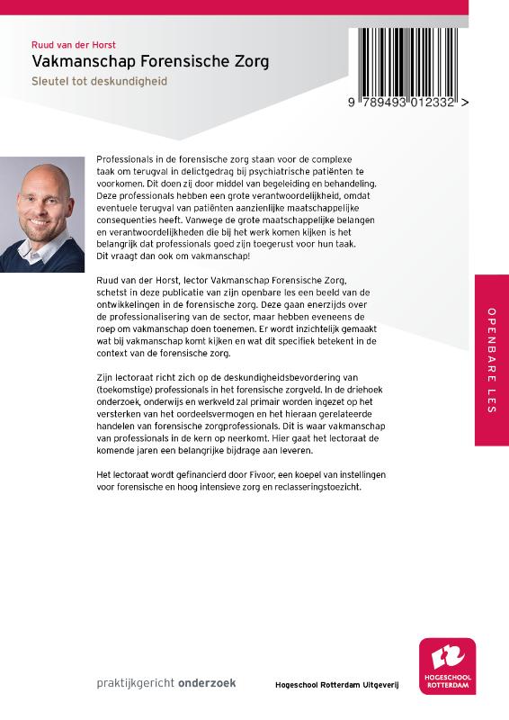 Achterkant van Vakmanschap Forensische Zorg