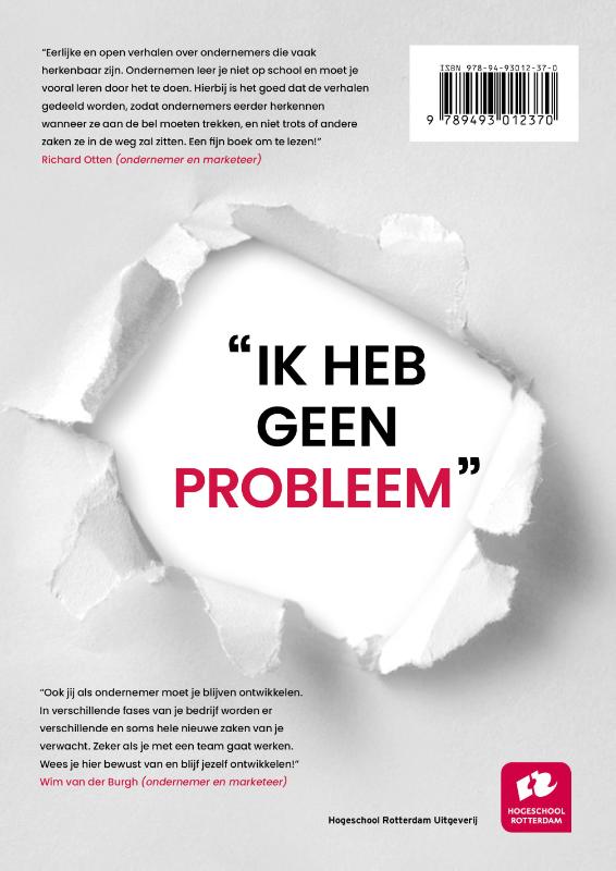 Achterkant van Ik heb geen probleem