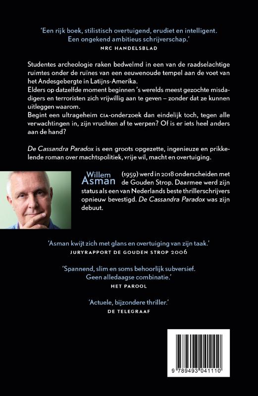 Achterkant van De Cassandra Paradox