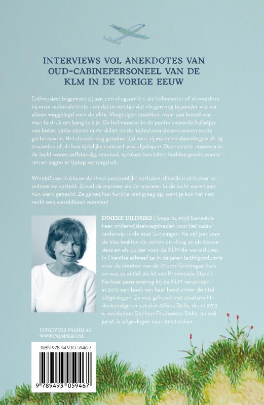 Achterkant van Wereldbaan in blauw