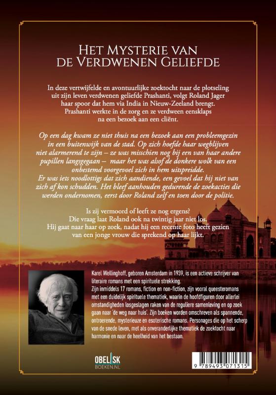 Achterkant van Het Mysterie van de verdwenen geliefde