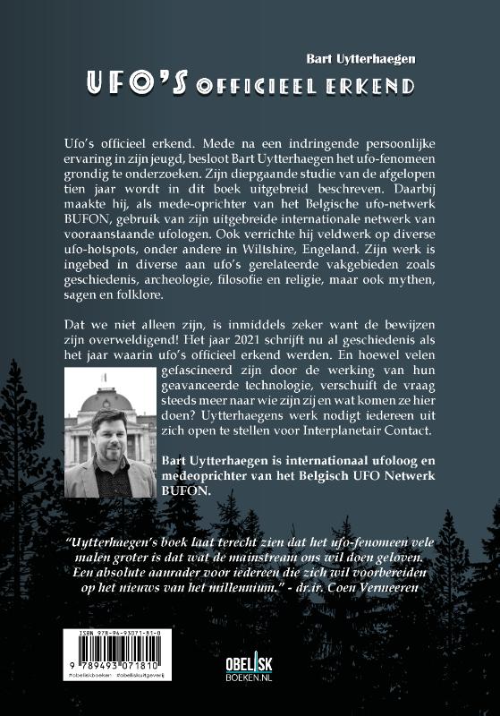 Achterkant van Ufo's officieel erkend