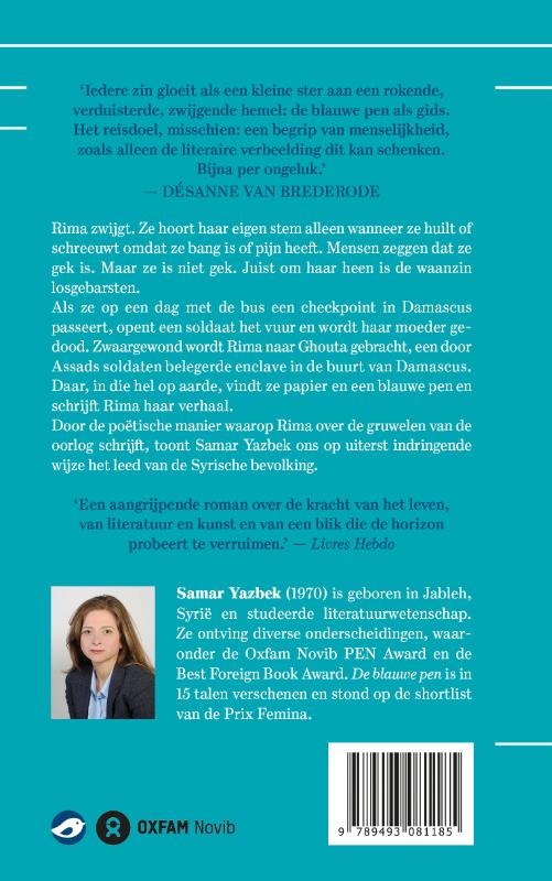 Achterkant van De blauwe pen