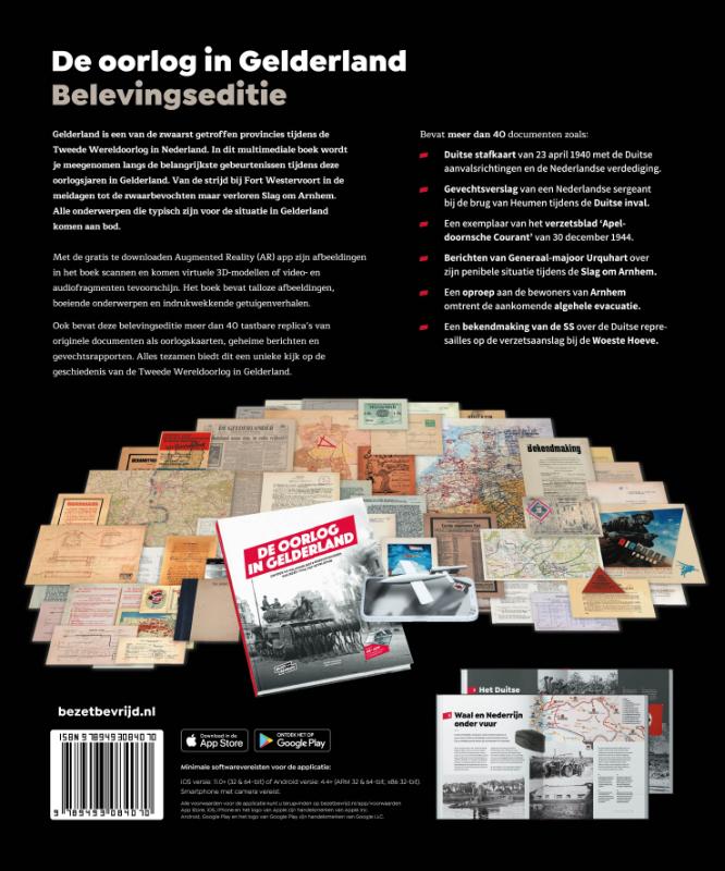 Achterkant van DE OORLOG IN GELDERLAND - BELEVINGSEDITIE