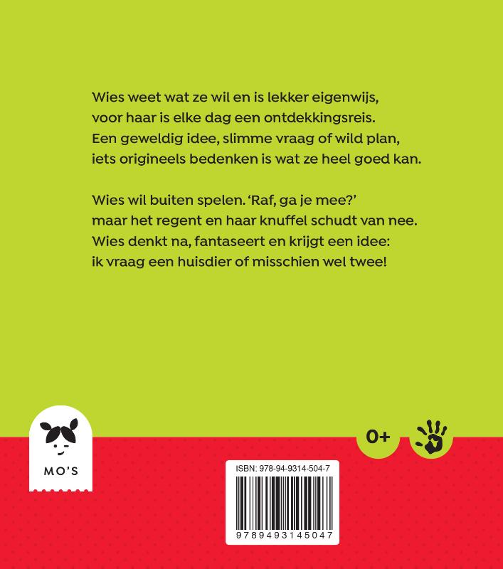 Achterkant van Wies wil een kangoeroe