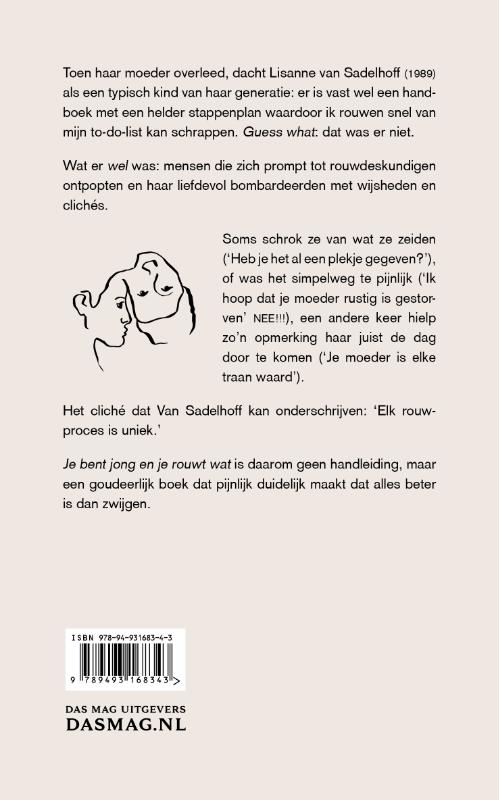 Achterkant van Je bent jong en je rouwt wat