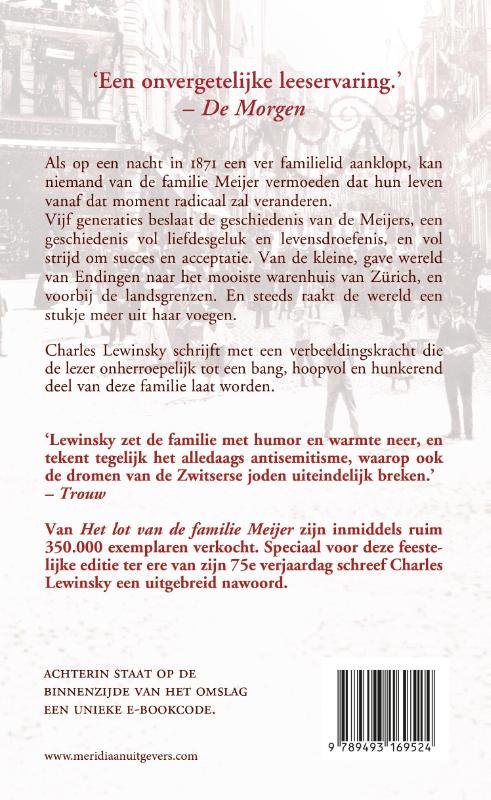 Achterkant van Het lot van de familie Meijer