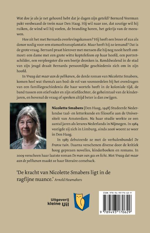 Achterkant van Vraag dat maar aan de pelikanen