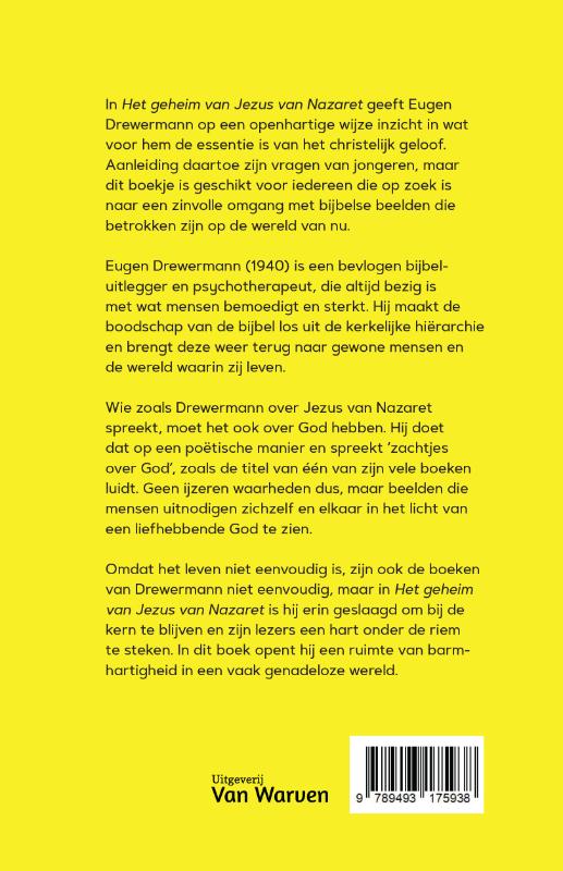 Achterkant van Het geheim van Jezus van Nazaret