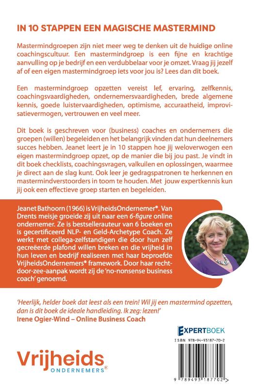 Achterkant van In 10 stappen een magische mastermind